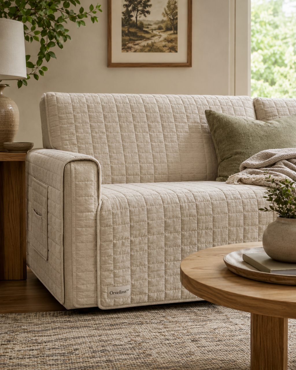 Orvellass™ WholeNest Quilted Sofa Protector