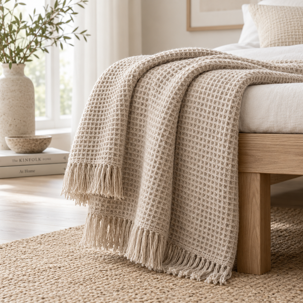 Orvellass™ HearthLoom Waffle Throw Blanket