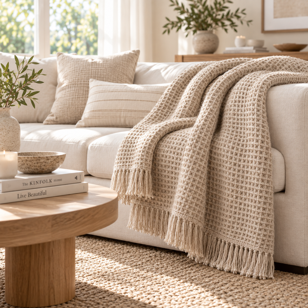 Orvellass™ HearthLoom Waffle Throw Blanket