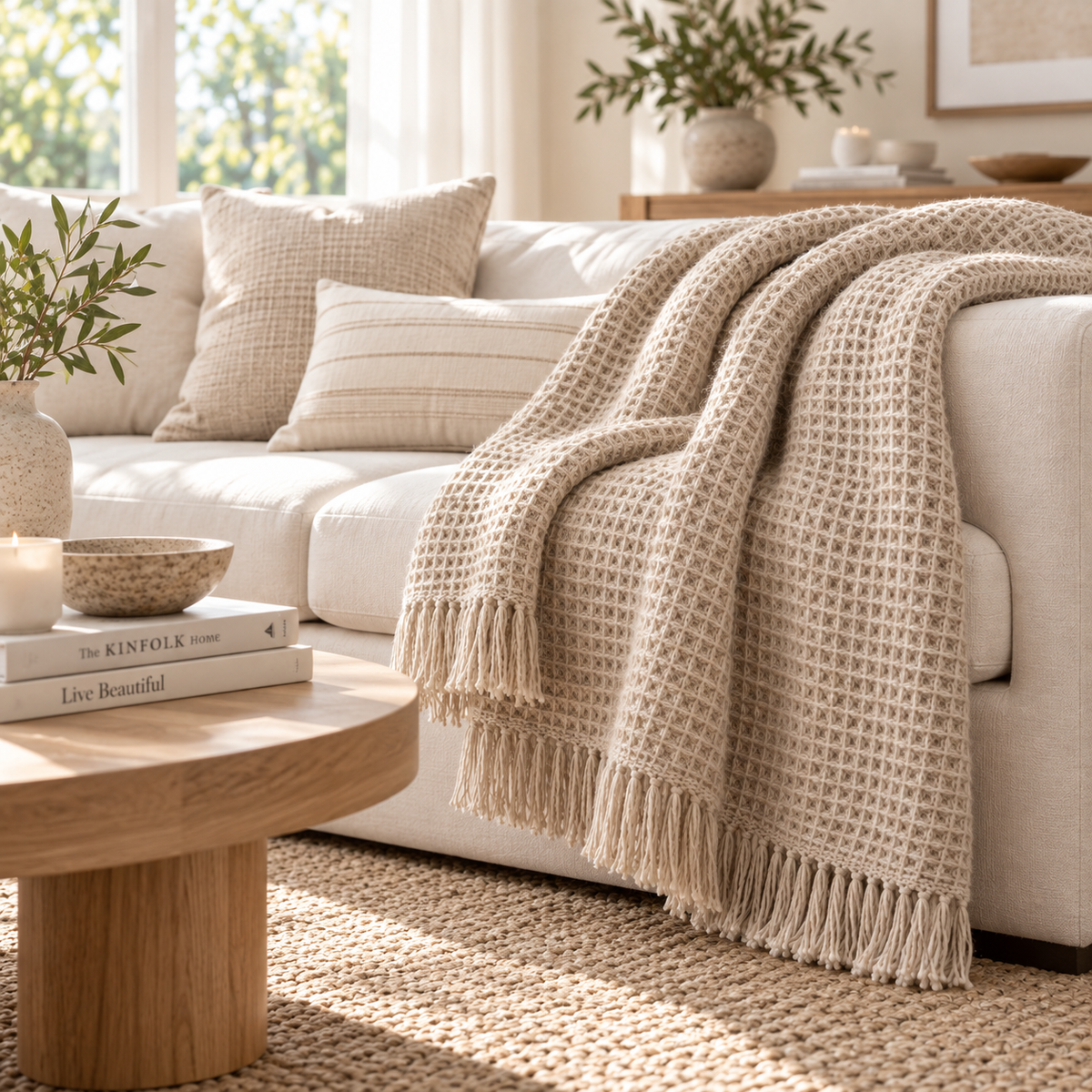 Orvellass™ HearthLoom Waffle Throw Blanket