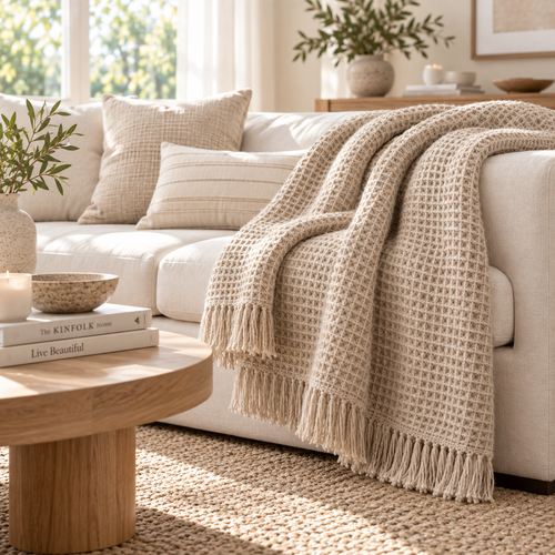 Orvellass™ HearthLoom Waffle Throw Blanket
