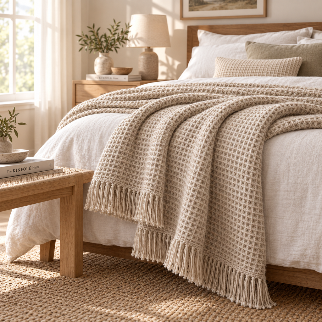 Orvellass™ HearthLoom Waffle Throw Blanket